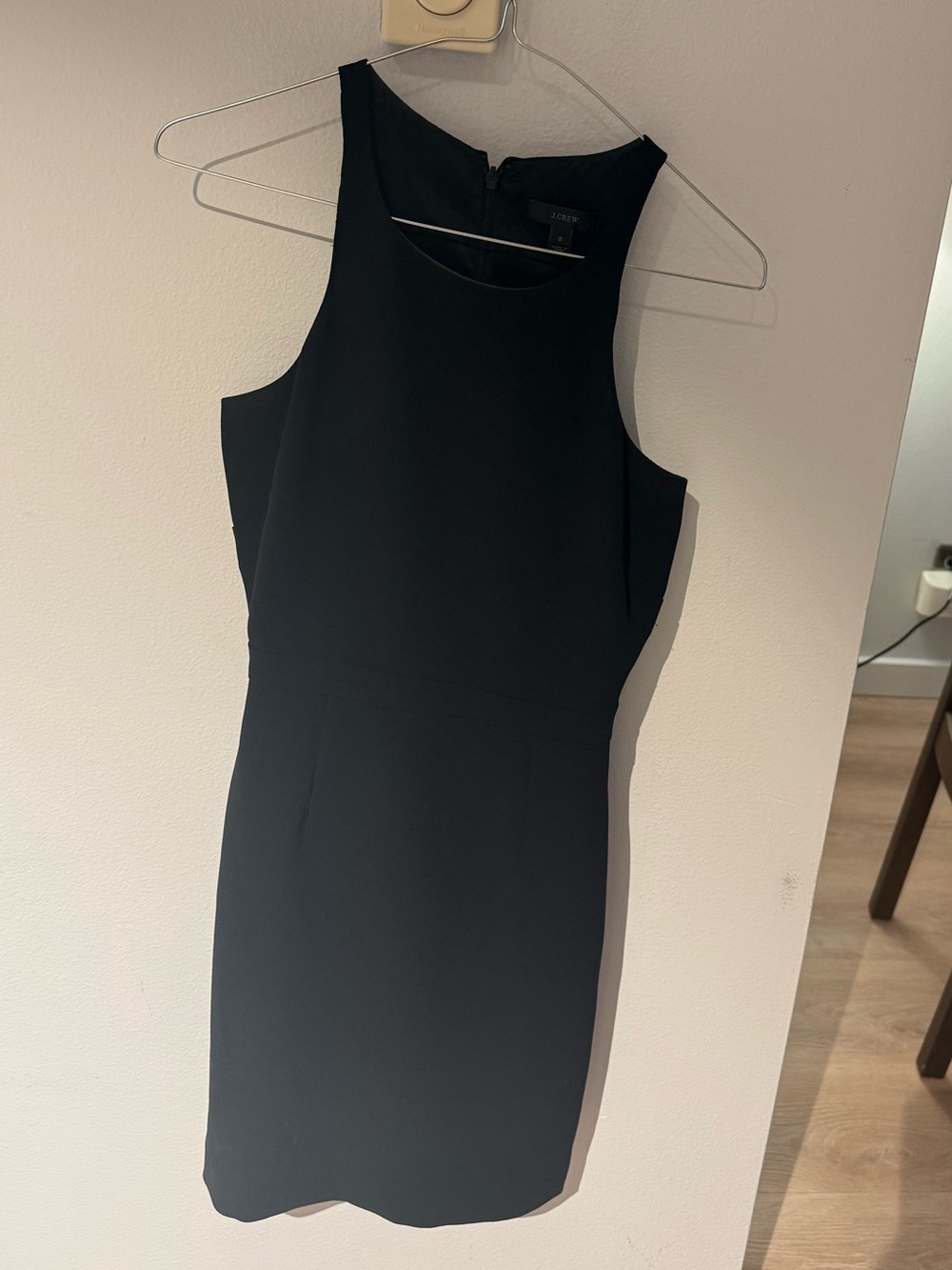 J. Crew Black Sleeveless Mini Sheath Dress
